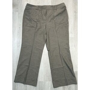 Lane Bryant Houston Trouser Pants Women's 20 Wide Leg Brown High Rise NWT